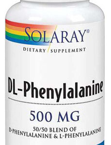 Dl-fenilalanina 500 Mg 60 Cápsulas Da Solaray