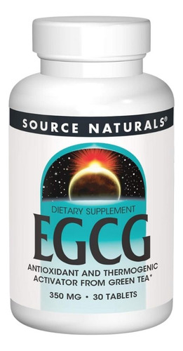 Egcg From Green Tea 350 Mg 30 Tabs By Source Naturals