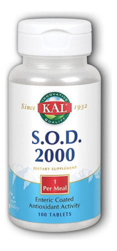 S.o.d. 2000 100 Comprimidos De Kal