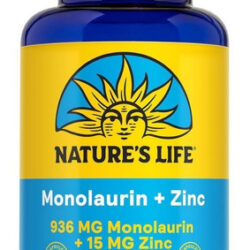 Monolaurin + Zinc 1,000 Mg 90 Caps By Health From The Sun