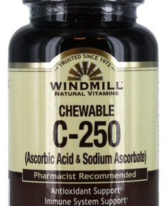 Vitamina C Mastigável 250 Mg Com Sabor De Tangerina, 60 Comp