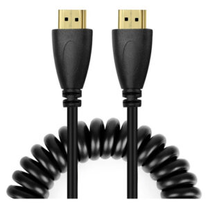 Zya Cabo Espiralado De 60cm-2m Hdmi Macho Para Hdmi Macho