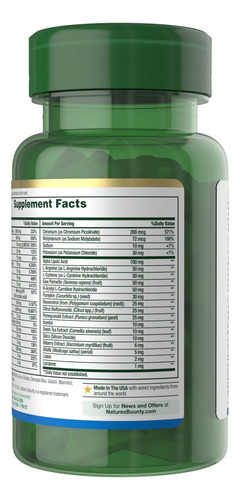 Multivitamínico Nature"s Bounty De Alta Potência Masculino 1 - Imagem 8