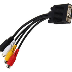 Conector Conversor De Adaptador De Tv Vga Svga Para S Video