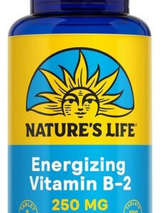 Vitamina B-2 250 Mg 100 Comprimidos Da Nature's Life