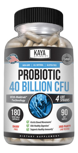 Probiótico Kaya Naturals 40 Bilhões De Ufc | Probióticos Par