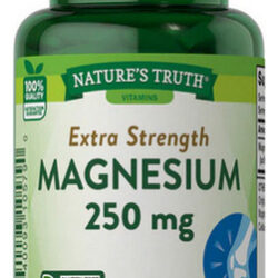 Magnésio 250 Mg 100 Comprimidos Da Nature's Truth