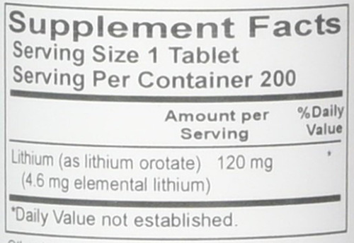 Dr. Hans Nieper Comprimidos De Orotato De Lítio, 120 Mg, ... - Imagem 4