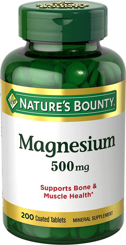 Magnésio 500 Mg Nature Bounty 200 Comprimidos