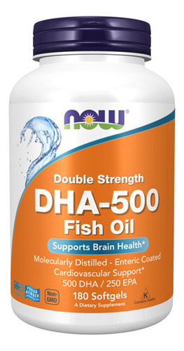 Dha-500 Double Strength 180 Softgels Da Now Foods