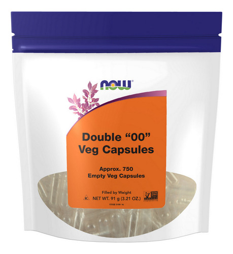 Cápsulas Vegetarianas Vazias 750 Cápsulas Da Now Foods