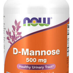 D-manose 500 Mg 120 Cápsulas Vegetais Da Now Foods