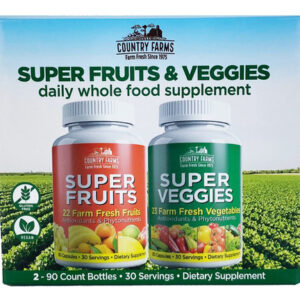 Super Frutas E Vegetais 90 Cápsulas Da Country Farms