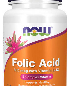 Ácido Fólico Com Vitamina B-12 800 Mg 250 Comprimidos Da Now