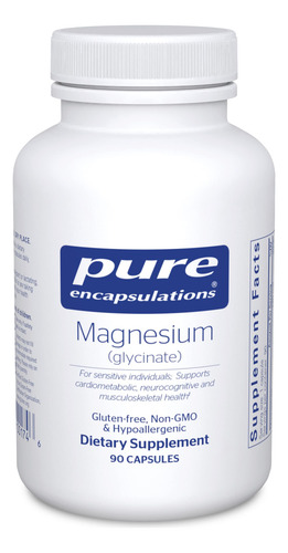 Suplemento De Encapsulamentos Puros, Glicinato De Magnésio