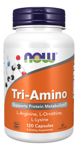 Tri-amino 120 Cápsulas Da Now Foods