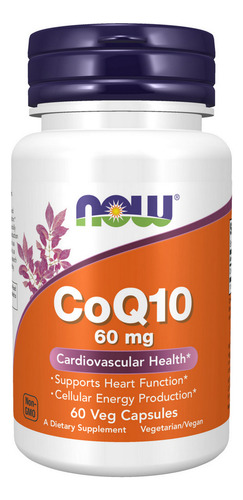 Coq10 60 Mg 60 V/cápsulas Da Now Foods