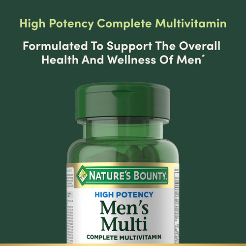 Multivitamínico Nature"s Bounty De Alta Potência Masculino 1 - Imagem 3