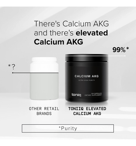 Suplemento De Cálcio De Pureza Ultra-alta Toniiq 1800mg Akg - Imagem 4