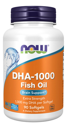 Dha-1000 Brain Support 1000 Mg Extra Strength 90 Cápsulas Ge