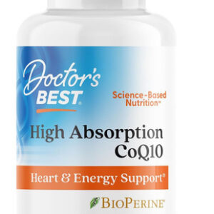Coq10 De Alta Absorção 100mg Com Bioperine Doctors Best120ct