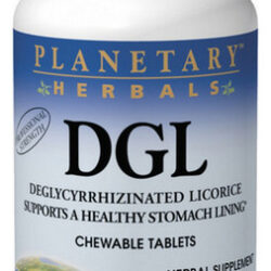 Dgl Licorice 100 Comprimidos Mastigáveis Da Planetary Herbal