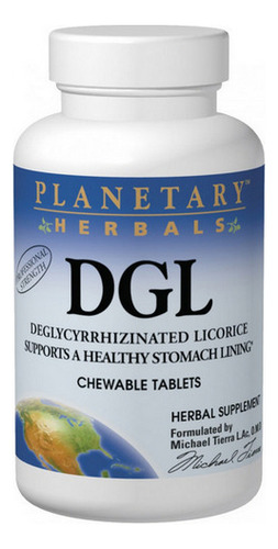 Dgl Licorice 100 Comprimidos Mastigáveis Da Planetary Herbal