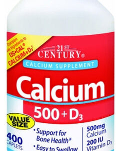 Cálcio Mais Vitamina D3 500 Mg 400 Comprimidos Até O Século