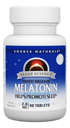 Melatonin 2 Mg Timed Release 60 Tabs By Source Naturals
