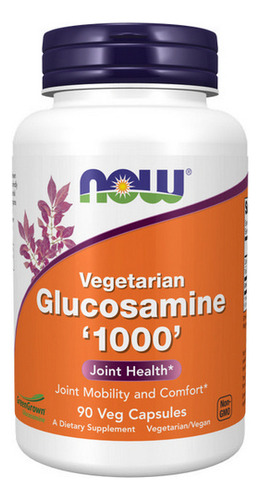 Glucosamina Vegetariana 90 Cápsulas Vegetarianas Da Now Food