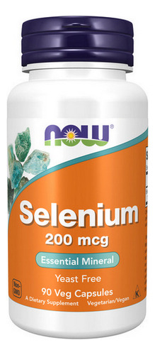 Selênio 200 Mcg 90 Vcaps Da Now Foods