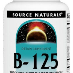 B-125 125 Mg 30 Tabs By Source Naturals
