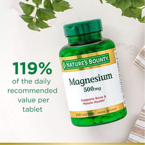 Magnésio 500 Mg Nature Bounty 200 Comprimidos - Imagem 4