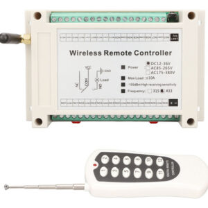 Sistema De Controle Remoto Sem Fio Relé Rf 10a De 12 Canais