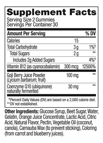 Energy Gummy Olly Daily, Sem Cafeína, Vitamina B12, Coq10, 6 - Imagem 7