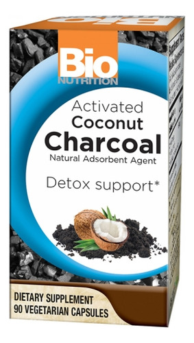 Carvão Ativado (90 Cápsulas Vegetais) Da Bio Nutrition Inc