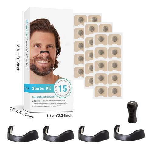 Kit Inicial De Cinta Nasal Respiratória Para Reduzir O Ronco - Imagem 2
