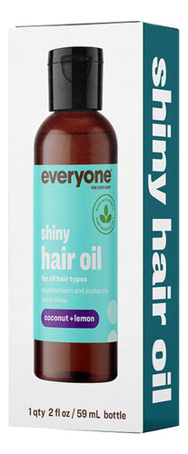 Everyone Shiny Hair Oil Coconut And Lemon 2 Oz By Everyone