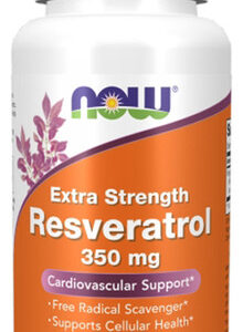 Resveratrol 350 Mg 60 Cápsulas Vegetais Da Now Foods