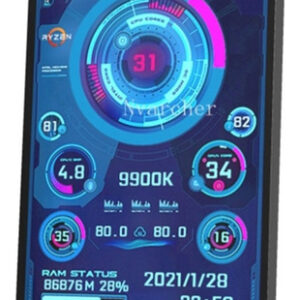 Mini Tela Ips Usb De 3,5 Polegadas Aida64 Pc Cpu Ram Hdd Dat