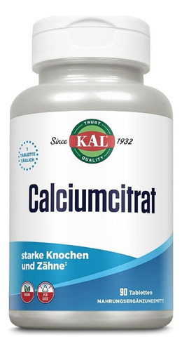 Calcium Citrate 1000 90 Tabs By Kal