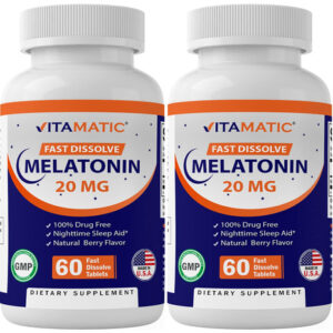 Suplemento Vitamínico De Melatonina Em Comprimidos De 20 Mg