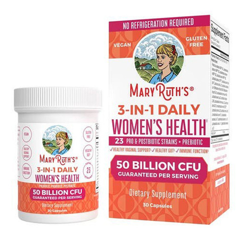 3-in-1 Women's Daily Health Capsules 30 Count By Maryruth's