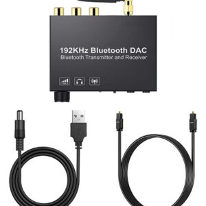 Conversor De Áudio De 192 Khz 5.0 De Fibra Óptica Digital Pa