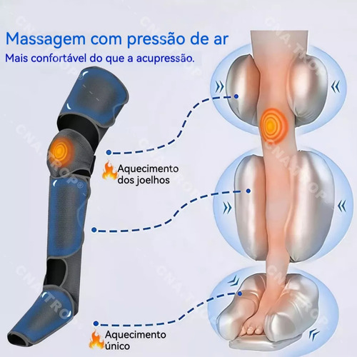 Bota De Compressão Pneumática De Massageador De Pernas Xl001 - Imagem 13