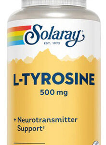 L-tirosina 500 Mg 100 Cápsulas Da Solaray
