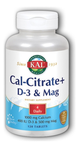 Cal-citrate+ 120 Comprimidos Da Kal