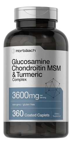 Horbäach Glucosamina Condroitina Msm 3600mg 360 Cápsulas