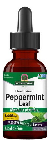 Extrato De Erva De Hortelã Sem Álcool, 1 Fl Oz Da Nature's A
