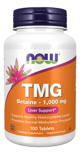 Tmg 1000 Mg 100 Comprimidos Da Now Foods